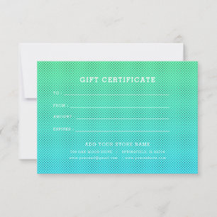 Minimalist Business Gift Certificate with Logo