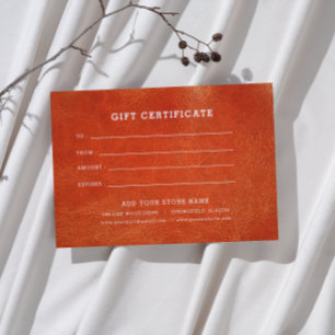 Minimalist Business Gift Certificate with Logo