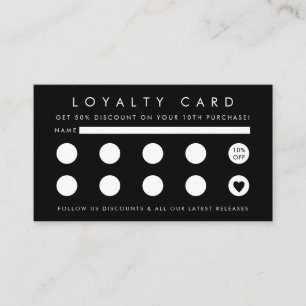 Minimalist Business Logo Professional Company Loyalty Card