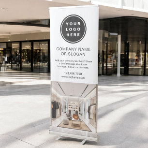 Minimalist Business Logo Professional Photo Retractable Banner