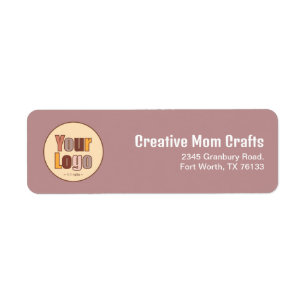 Minimalist Business Logo Template Return Address