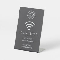 Minimalist Business Logo Wifi Password & Network