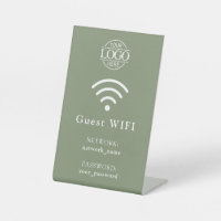 Minimalist Business Logo Wifi Password & Network