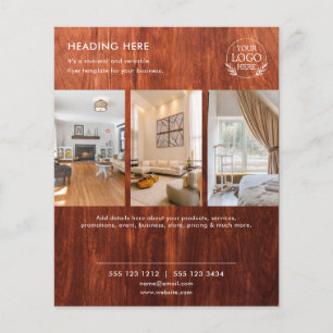 Minimalist Business Marketing Flyer Logo & Photo