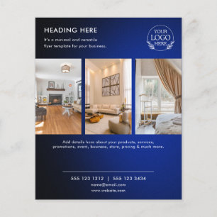 Minimalist Business Marketing Flyer Logo & Photo