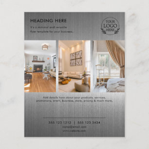 Minimalist Business Marketing Flyer Logo & Photo