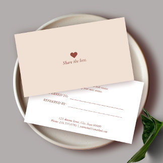 Minimalist Business Referral Card