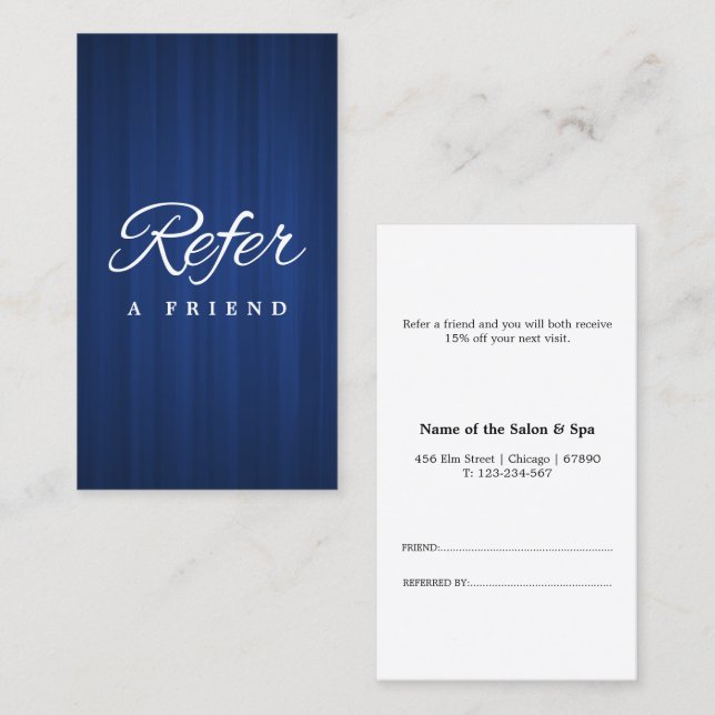 Minimalist Business Referral Card (Front/Back)