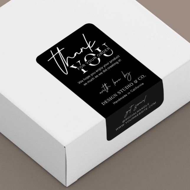 Minimalist Business Thank You Box Seal Packaging L (Creator Uploaded)
