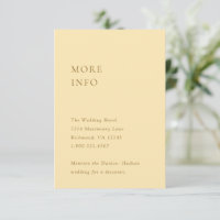 Minimalist Butter Yellow Modern Wedding