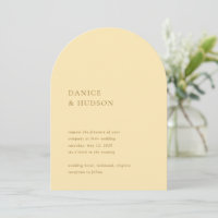 Minimalist Butter Yellow Modern Wedding