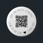 Minimalist Buy The Bride A Drink QR Code 6 Cm Round Badge<br><div class="desc">Modern and elegant design printed Minimalist Buy The Bride A Drink QR Code button that can be customised with your text. Please click the "Customise it" button and use our design tool to modify this template. Check out the Graphic Art Design store for other products that match this design!</div>