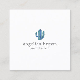 Minimalist Cactus Business Card