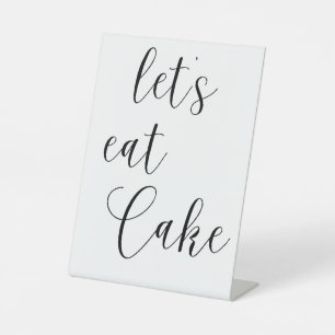 Minimalist Cake Sign