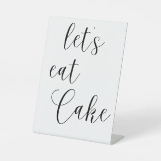 Minimalist Cake Sign