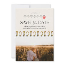 Minimalist Calendar Save the Date Template