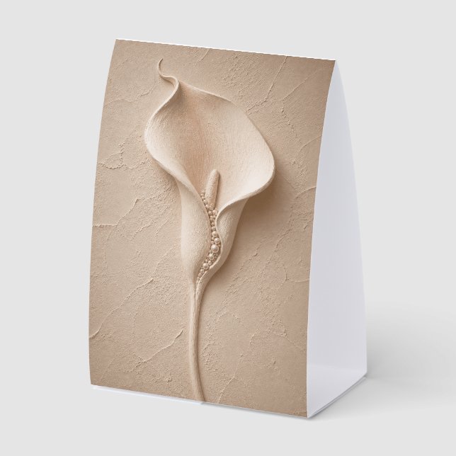 Minimalist Calla Lily Table Tent Sign  (Front)