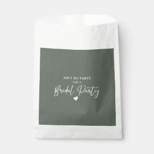 Minimalist Calligraphy Bridal Party  Favour Bags