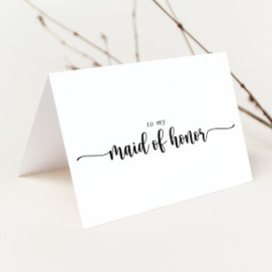 Minimalist Calligraphy Bridal Party Thank You