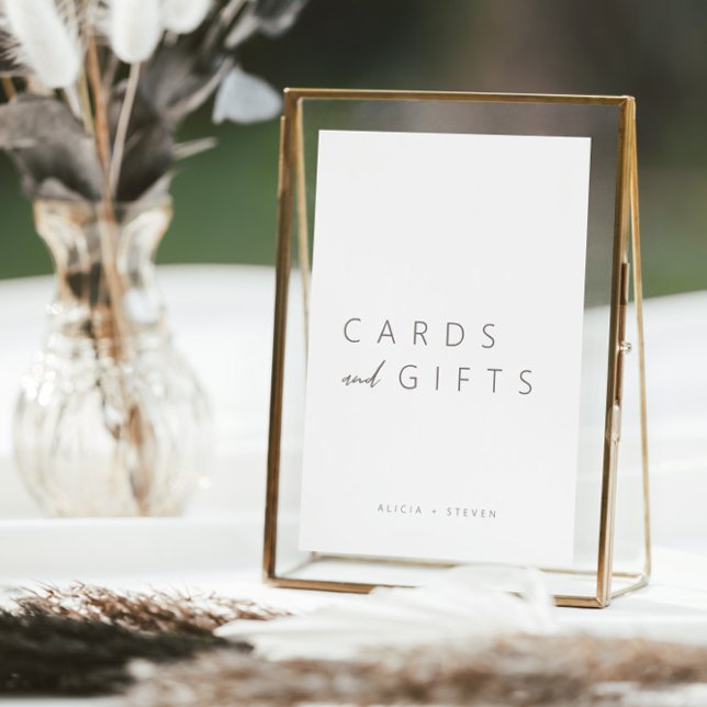 Minimalist Calligraphy Cards and Gifts Sign (Creator Uploaded)