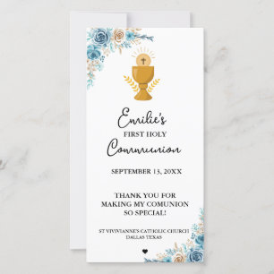 Minimalist Calligraphy First Holy Communion Prayer