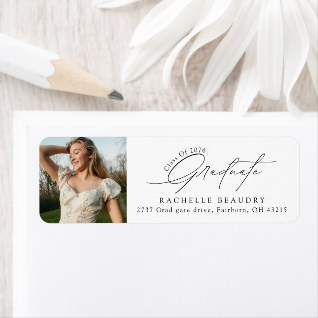Minimalist Calligraphy Graduation Photo Address (Insitu)