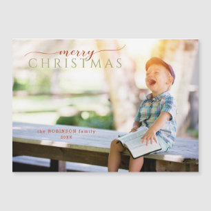 Minimalist Calligraphy Greeting & Photo