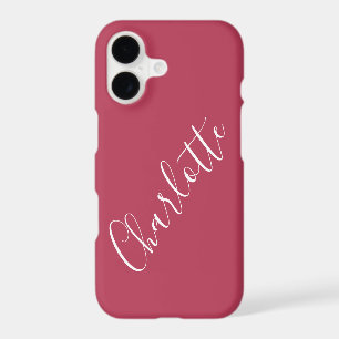 Minimalist Calligraphy Personalised Name Magenta