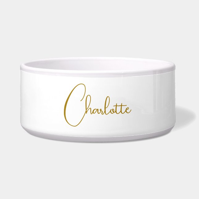 Minimalist Calligraphy Script Name Gold Colour (Front)