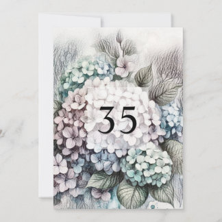 Minimalist calligraphy text birthday party invitation