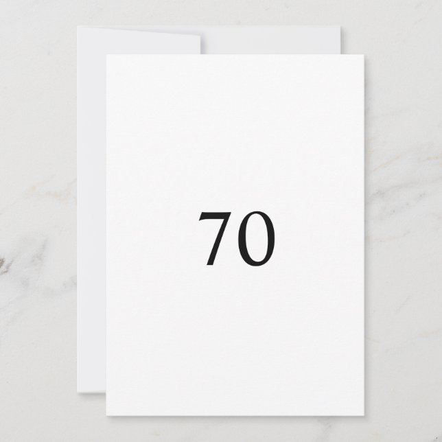 Minimalist calligraphy text birthday party  invitation (Front)