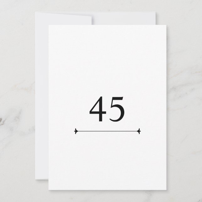 Minimalist calligraphy text birthday party  invitation (Front)