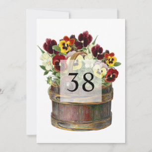 Minimalist calligraphy text birthday party  invitation