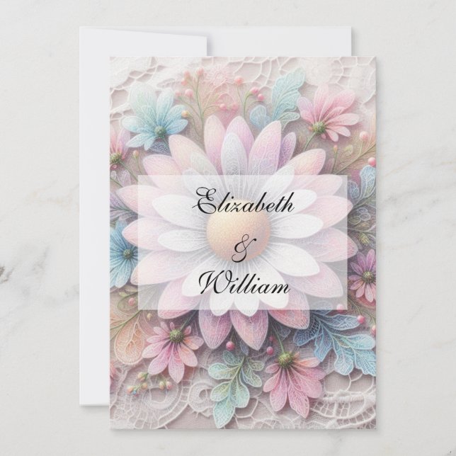 Minimalist calligraphy text  invitation (Front)