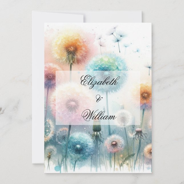 Minimalist calligraphy text  invitation (Front)