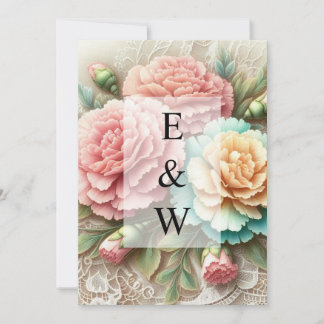 Minimalist calligraphy text invitation