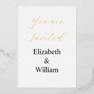 Minimalist calligraphy text  invitation