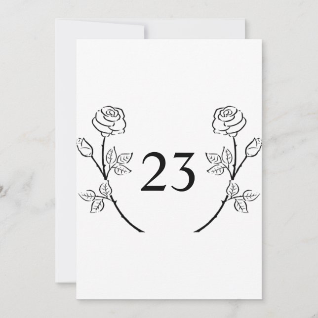 Minimalist calligraphy text  invitation (Front)