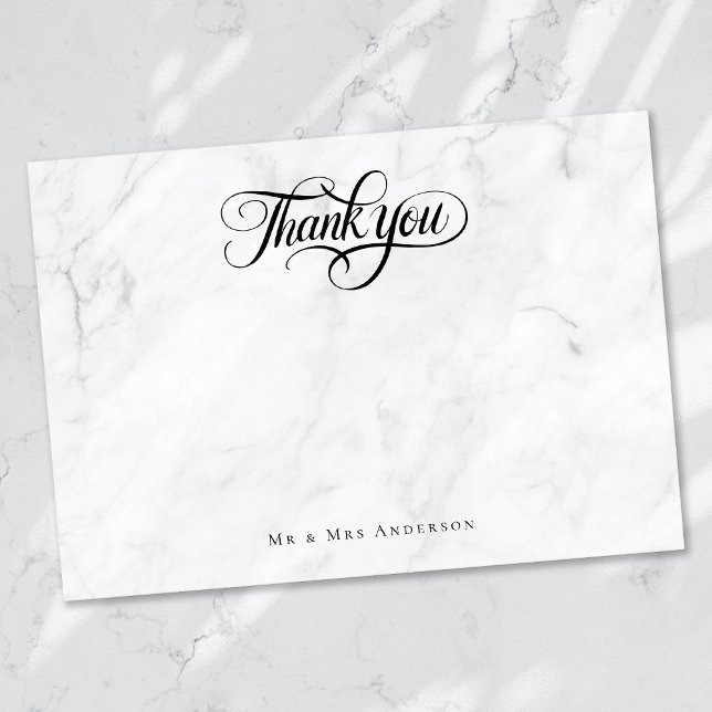 Minimalist Calligraphy Thank You Card (Creator Uploaded)