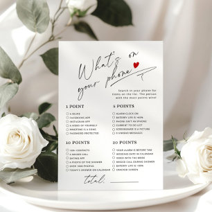 Minimalist calligraphy What's on your phone game