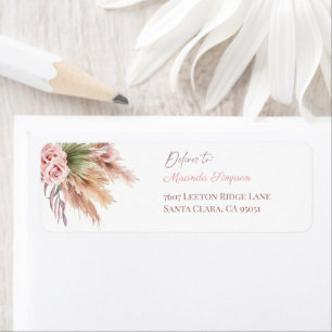 Minimalist Callygraphy Script Boho Pampass Grass