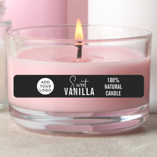 Minimalist Candle Business Black | LOGO Product