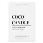 Minimalist Candle Label