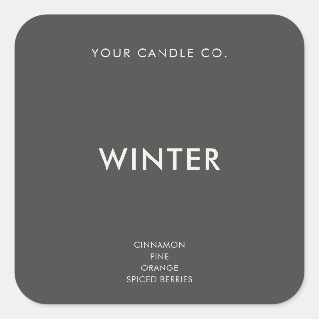 Minimalist Candle Label (Front)