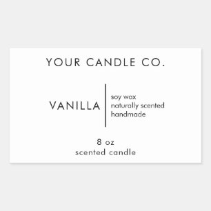 Minimalist Candle Label