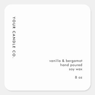 Minimalist Candle Label