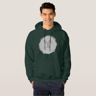 Minimalist Candy Cane Line‑Art Modern Holiday Hoodie