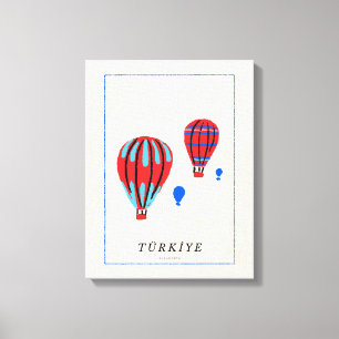 Minimalist Cappadocia Poster - Türkiye Souvenir Canvas Print