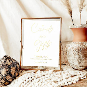 Minimalist Card and Gift Thank you Wedding Sign