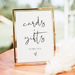 Minimalist Cards and Gifts Sign